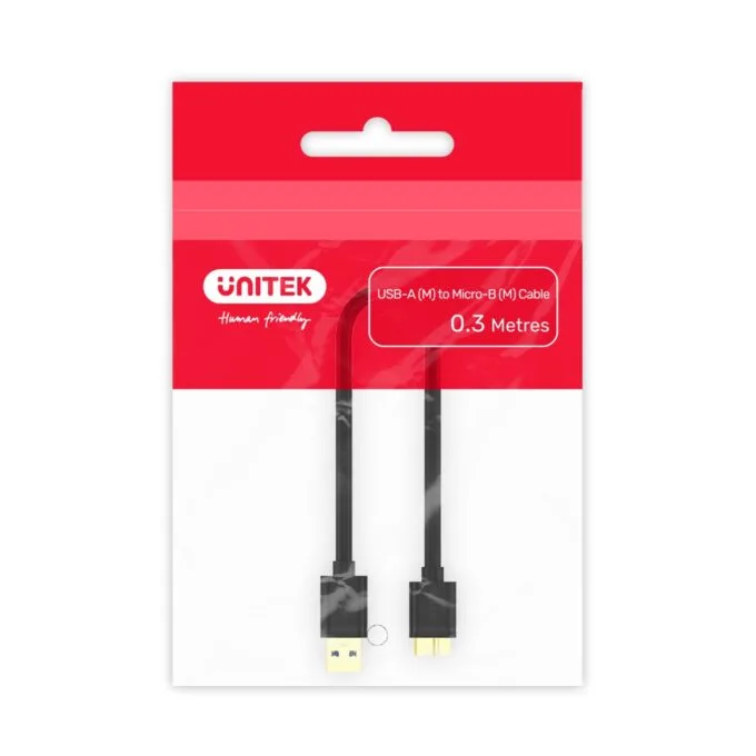 Unitek USB-A 3.0 to Micro-B Cable 0.3m for External HDD — image 5