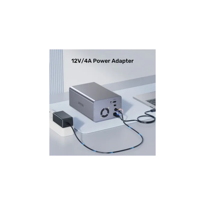 Unitek USB-C 2-Bay External SATA HDD Enclosure - S1308C - with RAID — image 6