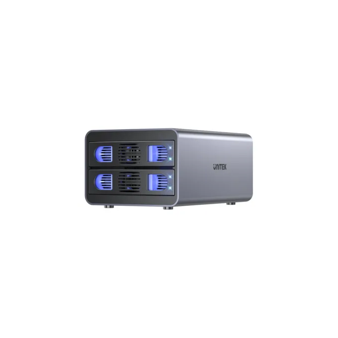 Unitek USB-C 2-Bay External SATA HDD Enclosure - S1308C - with RAID — image 1