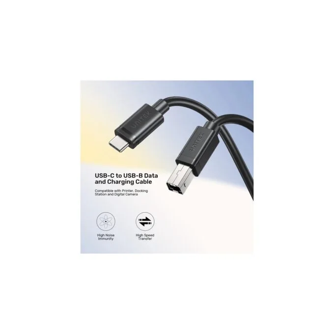 Unitek USB-C 2.0 to USB-B Printer Cable - 3.0m — image 3