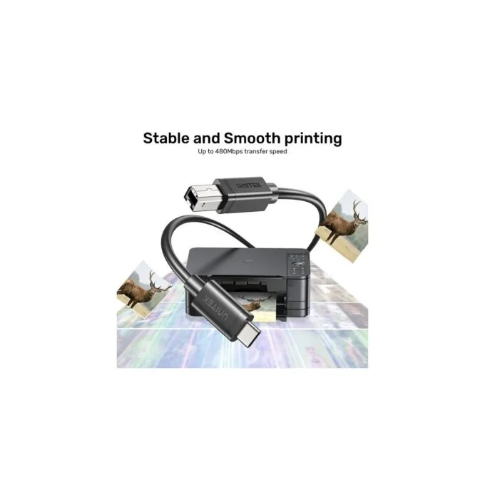 Unitek USB-C 2.0 to USB-B Printer Cable - 5.0m — image 5