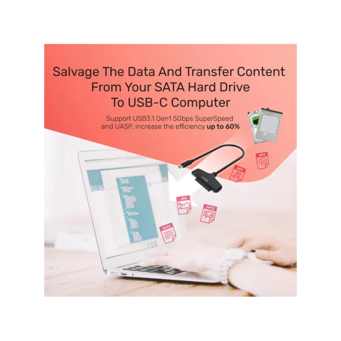 Unitek USB-C 3.1 to SATA6G Converter 2.5'' - Y-1096A - USB-C 3.1 to SATA6G Converter 2.5'' — image 3