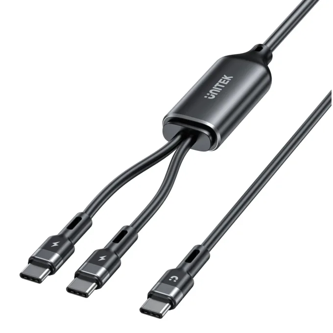 Unitek USB-C Cable - C14146ABK01-1.8M - PD100W 2-in-1 Dual Charging — image 1