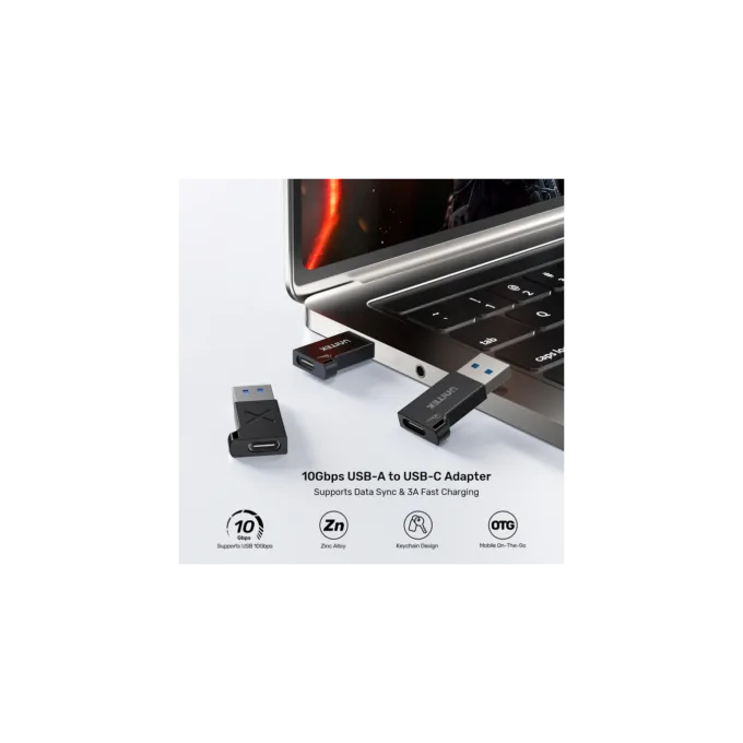 Unitek USB-C Female to USB-A Male Adapter - A1049A - 10Gbps — image 2