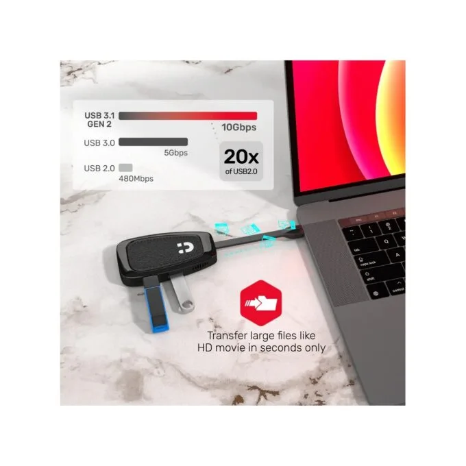 Unitek USB-C Hub D1053A - USB3.2 10Gbps HDMI 4K60 PD100W — image 7