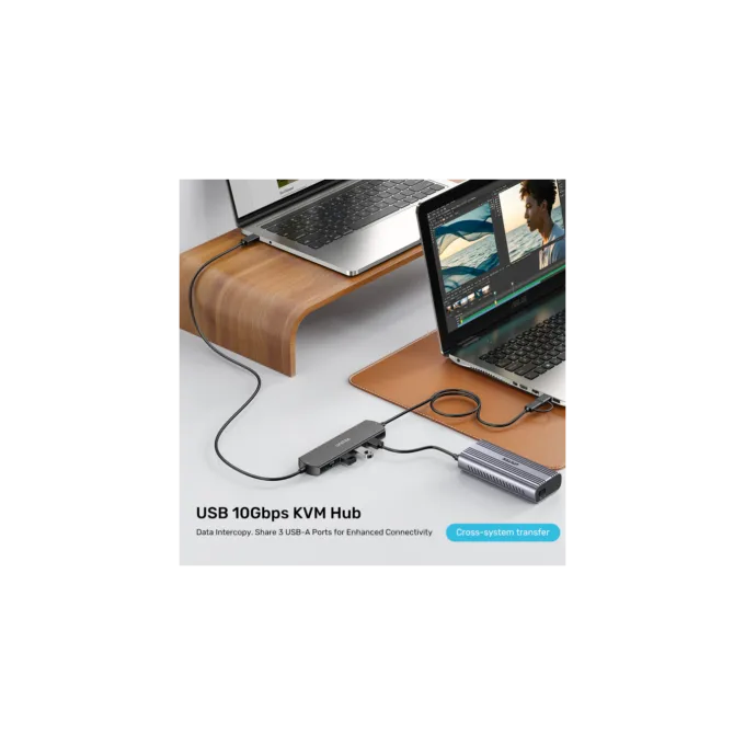 Unitek USB-C Hub U1344A 10Gbps KVM Data Intercopy 3 USB-A Ports — image 5