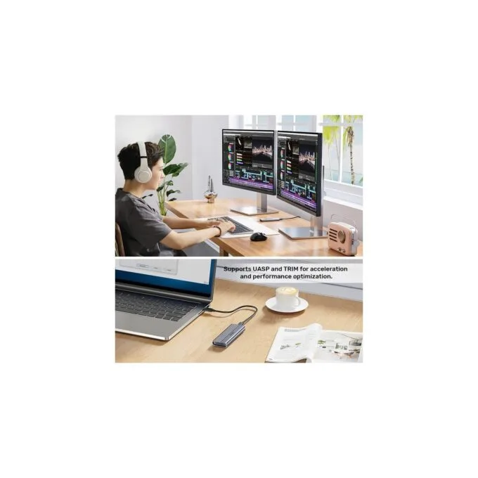 Unitek USB-C NVME PCIe Enclosure 10Gbps - S1241B - USB-C, NVME PCIe Enclosure, 10Gbps — image 11