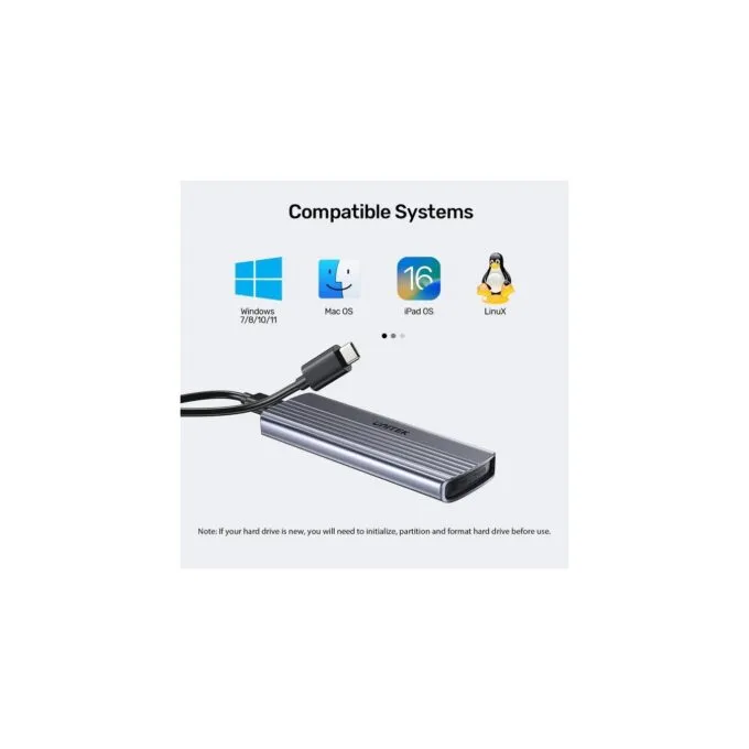 Unitek USB-C NVME PCIe Enclosure 10Gbps - S1241B - USB-C, NVME PCIe Enclosure, 10Gbps — image 13