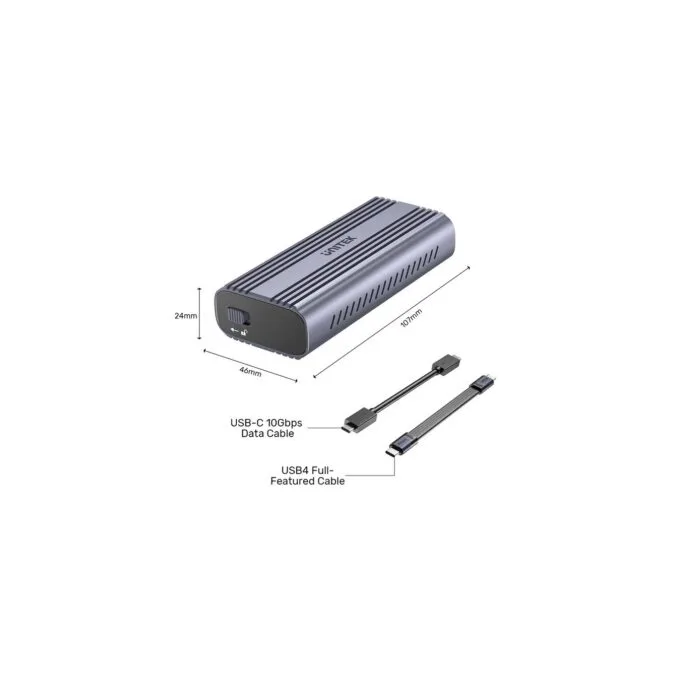 Unitek USB-C NVME PCIe Enclosure USB4.0 40Gbps - S1226A - USB-C, NVME, PCIe Enclosure, USB4.0, 40Gbps — image 4