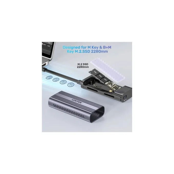 Unitek USB-C NVME PCIe Enclosure USB4.0 40Gbps - S1226A - USB-C, NVME, PCIe Enclosure, USB4.0, 40Gbps — image 8