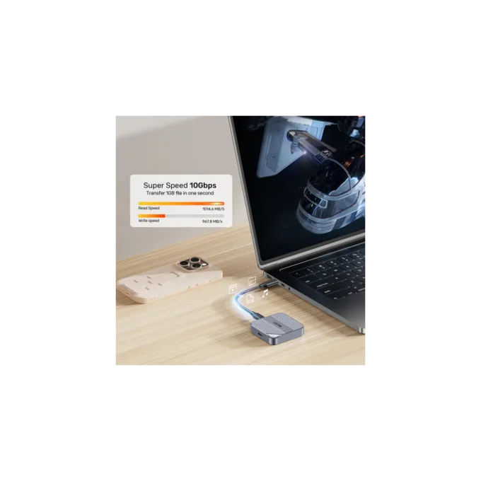 Unitek USB-C NVME PCIe M2 2230 Magnetic SSD Enclosure - S1244A - 10Gbps PD100W — image 7