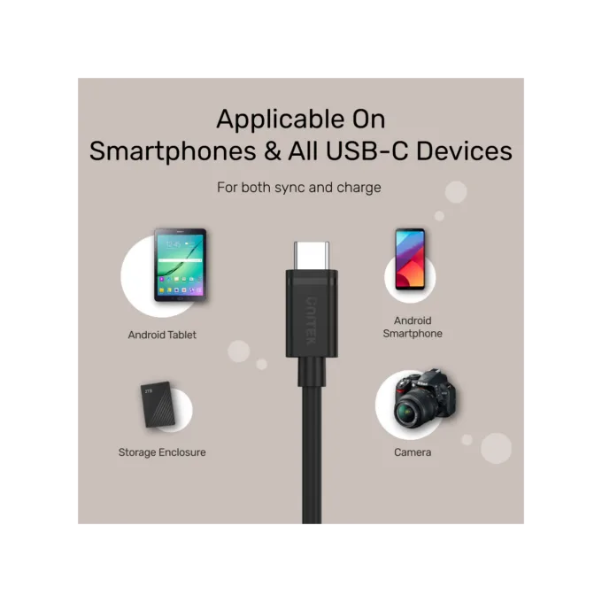 Unitek USB-C to USB-C Cable Y-C477BK-3M 3m USB 3.2 Gen1 — image 5