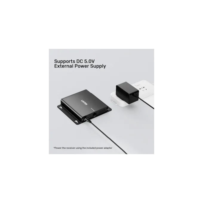 Unitek USB Extender over Ethernet - U1222ABK - 150m 4-Port Hub 5V2A PSU — image 7