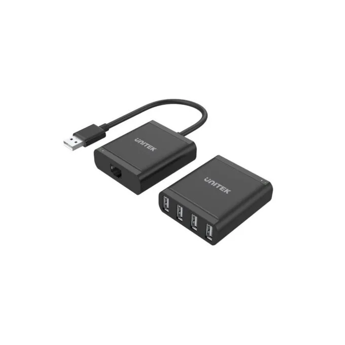 Unitek USB Extender - Y-2516 - 4 Port USB Extender Over Ethernet 60m — image 1