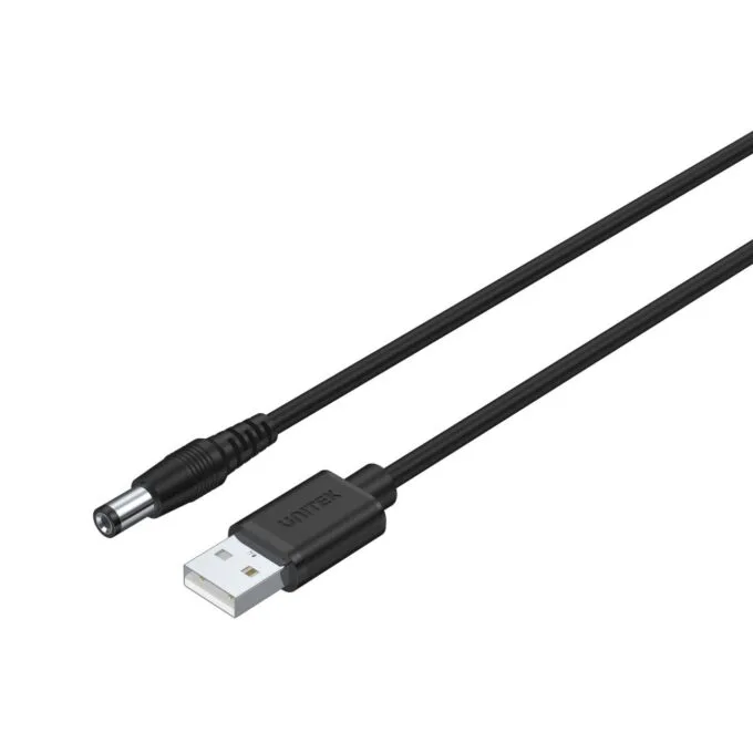 Unitek USB to DC 5.5x2.5mm Power 1.5m - Y-C4046BK - USB to DC 5.5x2.5mm Power 1.5m — image 1