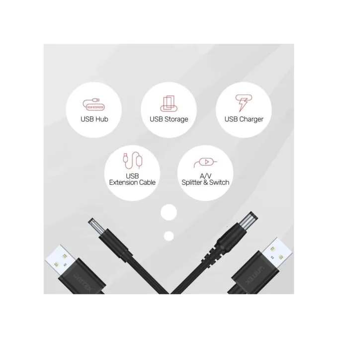 Unitek USB to DC - Y-C495BK - 3.5x1.35mm, Power 1m — image 7