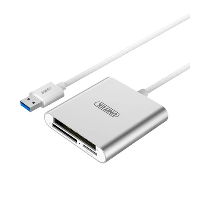 Unitek USB3.0 Aluminium SD Micro SD CF Card Reader - Y-9313 - USB3.0 Aluminium SD Micro SD CF Card Reader — image 1