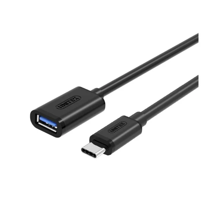 Unitek USB3.1 USB-C Male to USB-A Female Extension Cable - Y-C476BK - 20cm — image 1