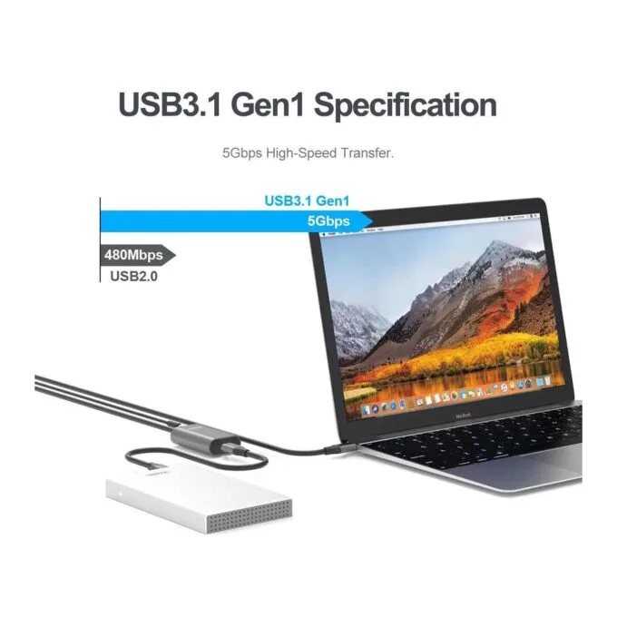 Unitek USB3.1 USB-C Male to USB-A Female - U304A - Active Extension Cable 5m — image 4
