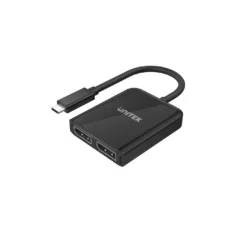 Unitek V1407A Type-C To Dual DP 8K 60Hz Adapter with MST Dual Monitor