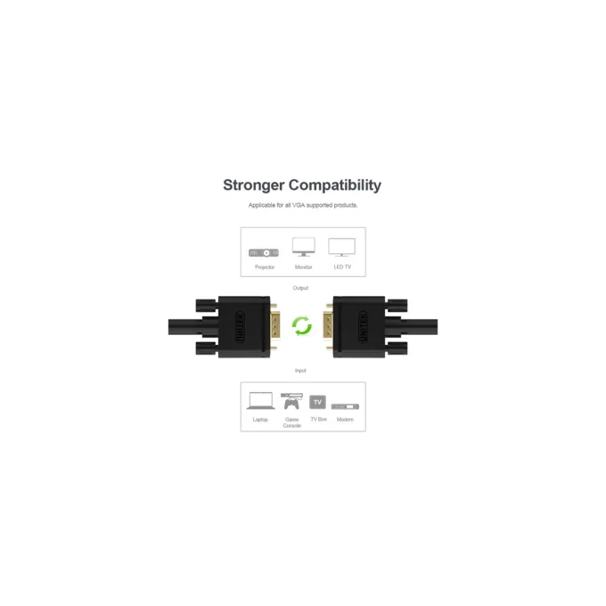 Unitek VGA Cable - Y-C505G - VGA to VGA Cable 5.0m — image 4