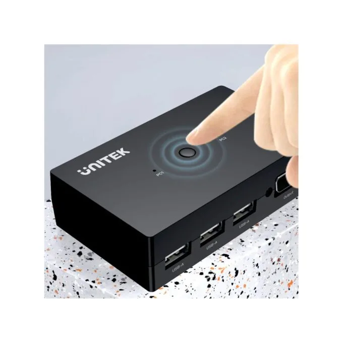 Unitek VGA KVM Switch - U-8709ABK - 2In1Out, 3-Port USB2.0 Hub — image 6