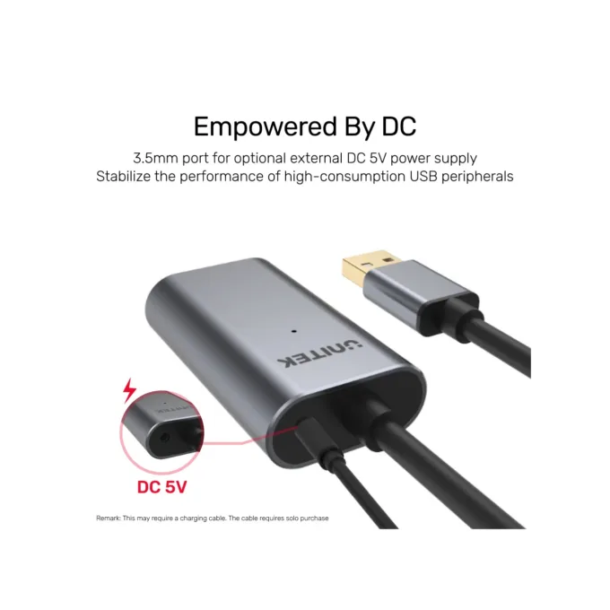 Unitek Y-274 USB2.0 USB-A Male to USB-A Female Active Extension Cable 20m — image 6