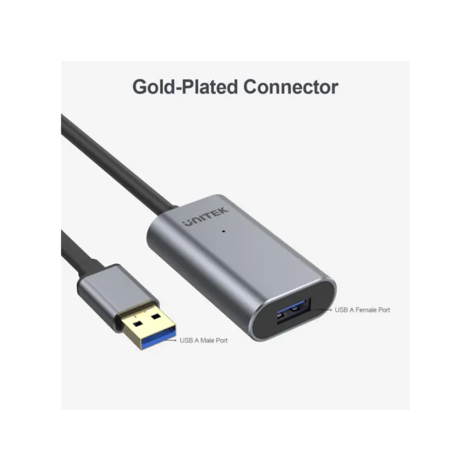 Unitek Y-3004 USB3.0 USB-A Male to USB-A Female Active Extension Cable 5m — image 7