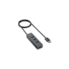 Unitek Y-3089 4-Port USB 3.0 Hub with USB-C Power - 30cm Cable