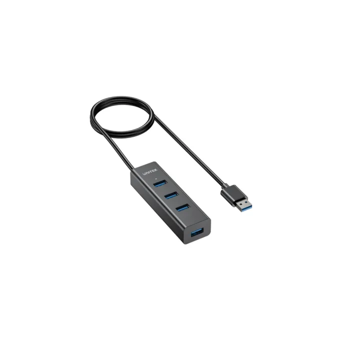 Unitek Y-3089 4-Port USB 3.0 Hub with USB-C Power - 30cm Cable — image 1