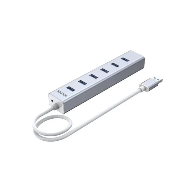 Unitek Y-3090 7-Port USB 3.0 USB-A Hub with 5V2A Power Adapter — image 2