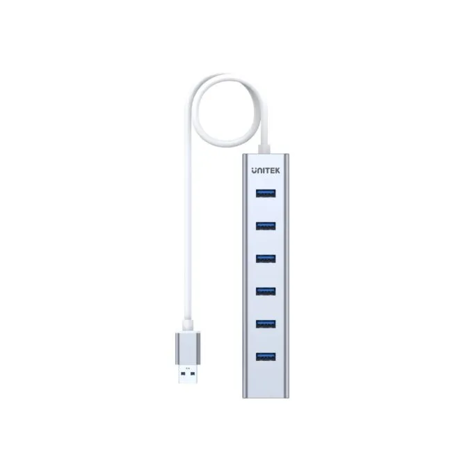 Unitek Y-3090 7-Port USB 3.0 USB-A Hub with 5V2A Power Adapter — image 3