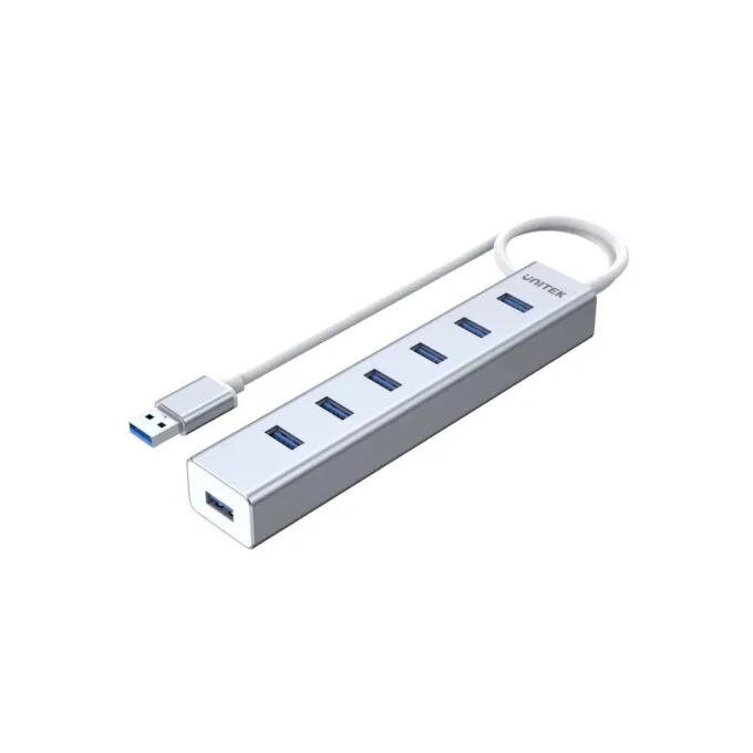 Unitek Y-3090 7-Port USB 3.0 USB-A Hub with 5V2A Power Adapter — image 1