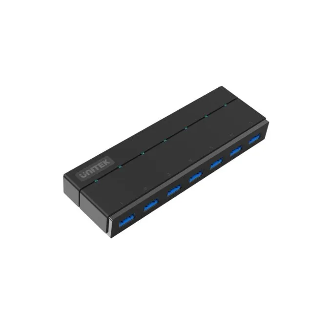 Unitek Y-3184 USB-A Hub 7-Port USB 3.0 with 12V/3A PSU — image 1