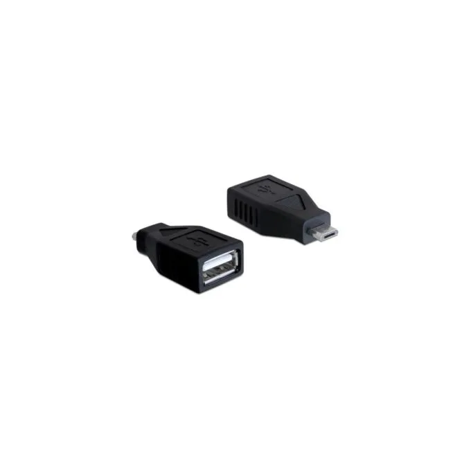USB 2.0 adapter - micro-USB male to USB-A female — image 1