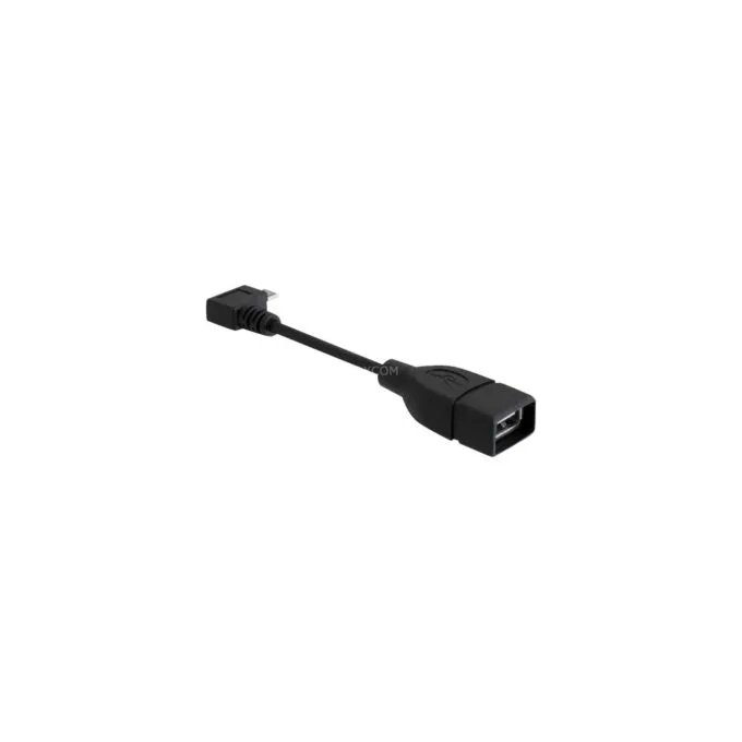 USB 2.0 adapter - Micro USB plug 90° to USB-A socket — image 1
