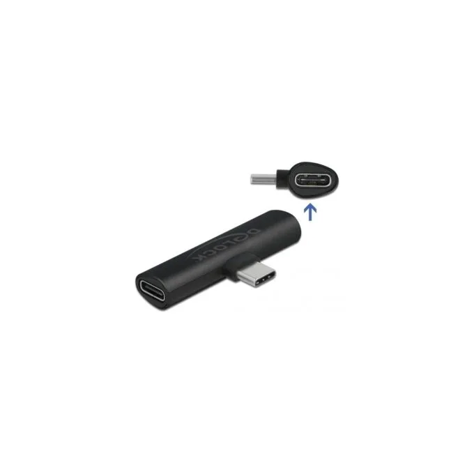 USB 2.0 Adapter - USB-C Plug 90° to 2x USB-C Socket — image 2