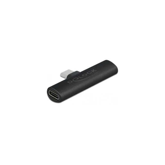 USB 2.0 Adapter - USB-C Plug 90° to 2x USB-C Socket — image 1