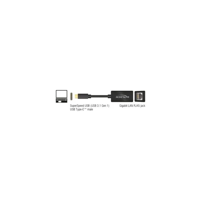 USB 3.2 Gen 1 adapter - USB-C male to RJ-45 female — image 2