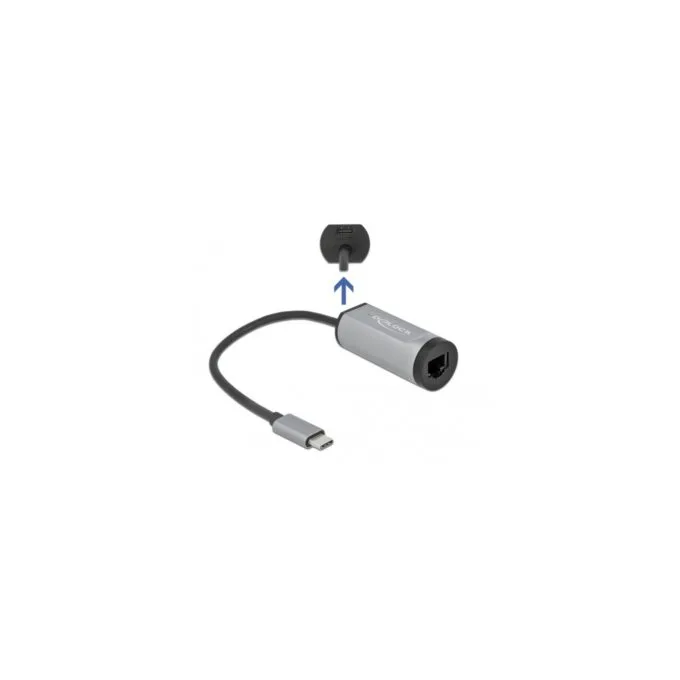 USB 3.2 Gen 1 Adapter - USB-C Male to RJ-45 Female + USB-C Female — image 2