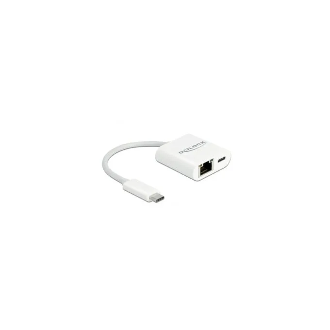 USB 3.2 Gen 1 adapter - USB-C male to RJ-45 female + USB-C female — image 1
