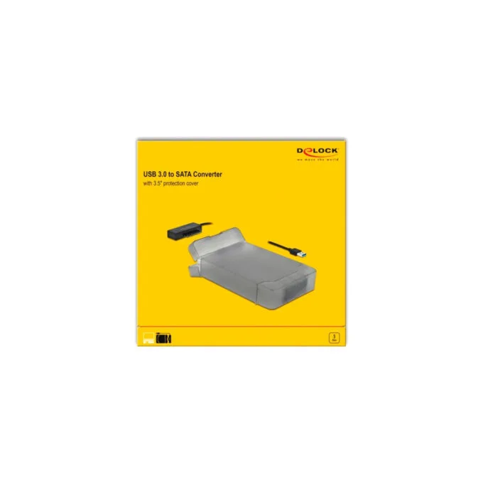 USB 3.2 Gen 1 converter, USB-A male to SATA 22 pin male — image 6