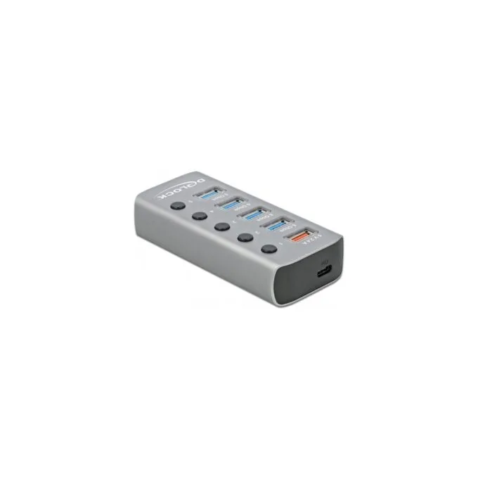 USB 3.2 Gen 1 Hub - with 4 Ports + 1 Fast Charging Port + 1 USB-C PD 3.0 Port, USB Hub — image 3