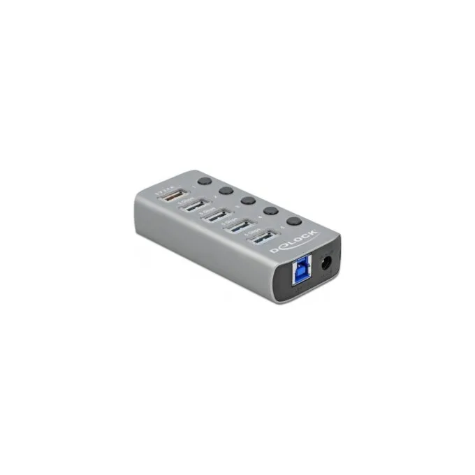 USB 3.2 Gen 1 Hub with 4 Ports + 1 Fast Charging Port, USB Hub — image 1