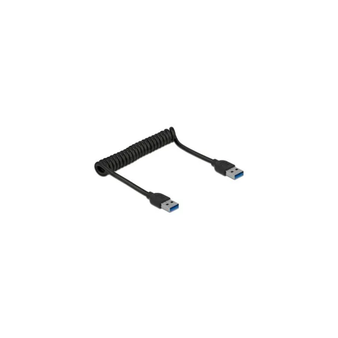 USB 3.2 Gen 1 Spiral Cable - USB-A male to USB-A male — image 1