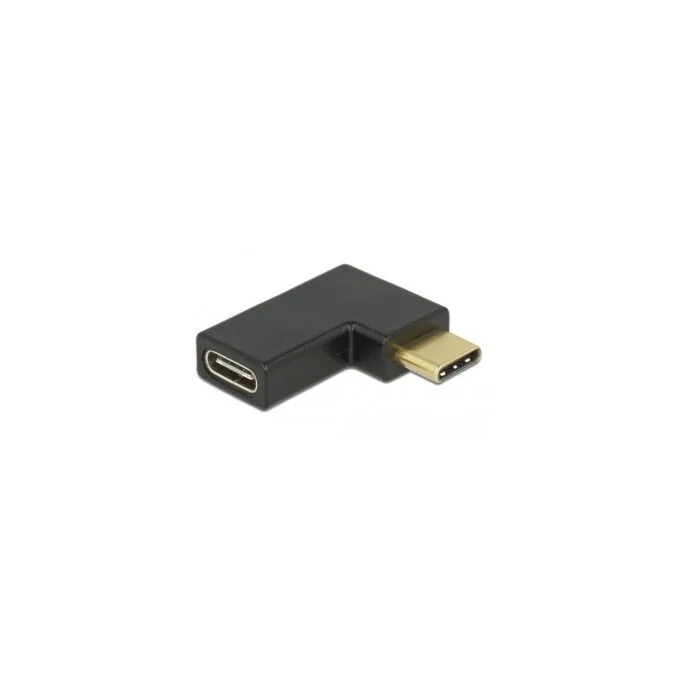 USB 3.2 Gen 2 adapter - USB-C male to USB-C female 90° — image 1