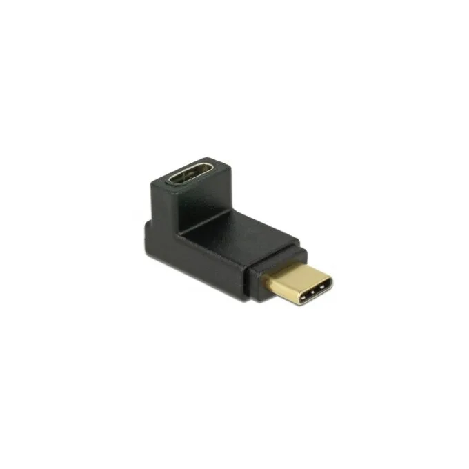 USB 3.2 Gen 2 Adapter - USB-C Male to USB-C Female 90° — image 1