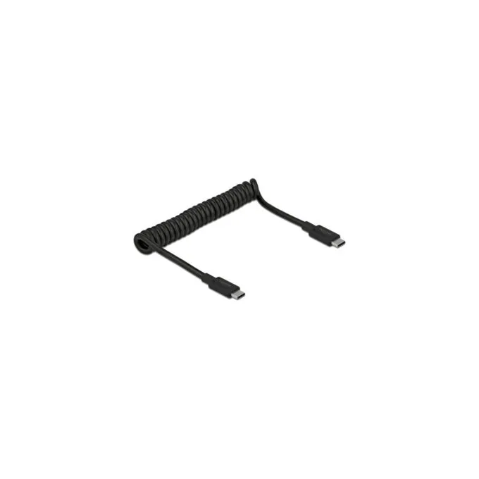 USB 3.2 Gen 2 spiral cable, USB-C male to USB-C male — image 1
