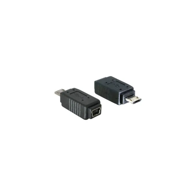 USB adapter, micro-USB plug to mini-USB socket — image 1