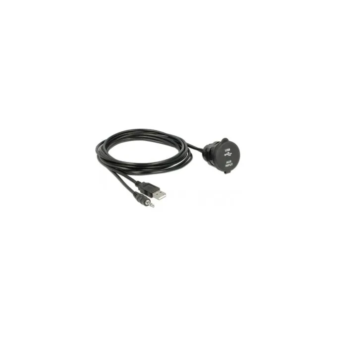USB Extension Cable - USB A + 3.5mm jack plug to USB A + 3.5mm jack socket — image 2